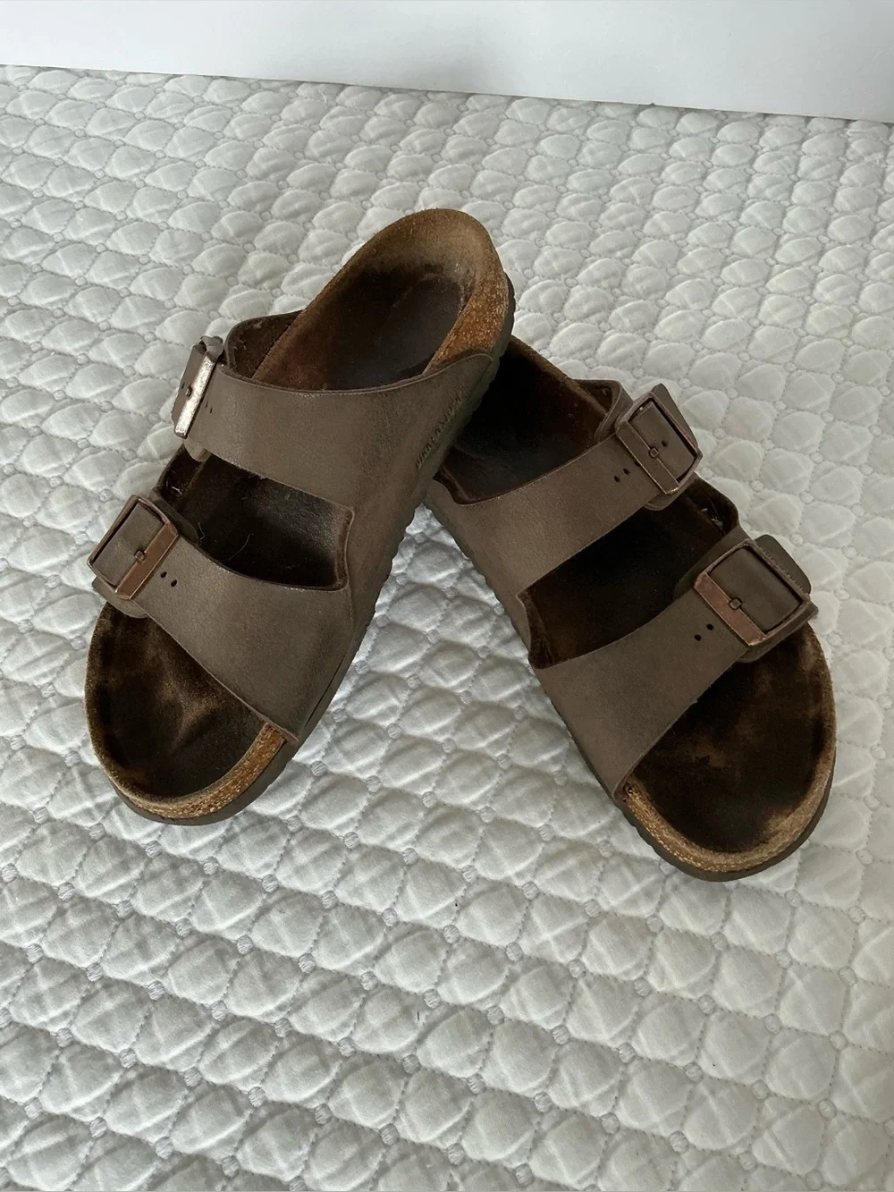 Birkenstock Arizona Slide Sandals Tan Brown 34EU/ 3-3,5 youth kids  or women